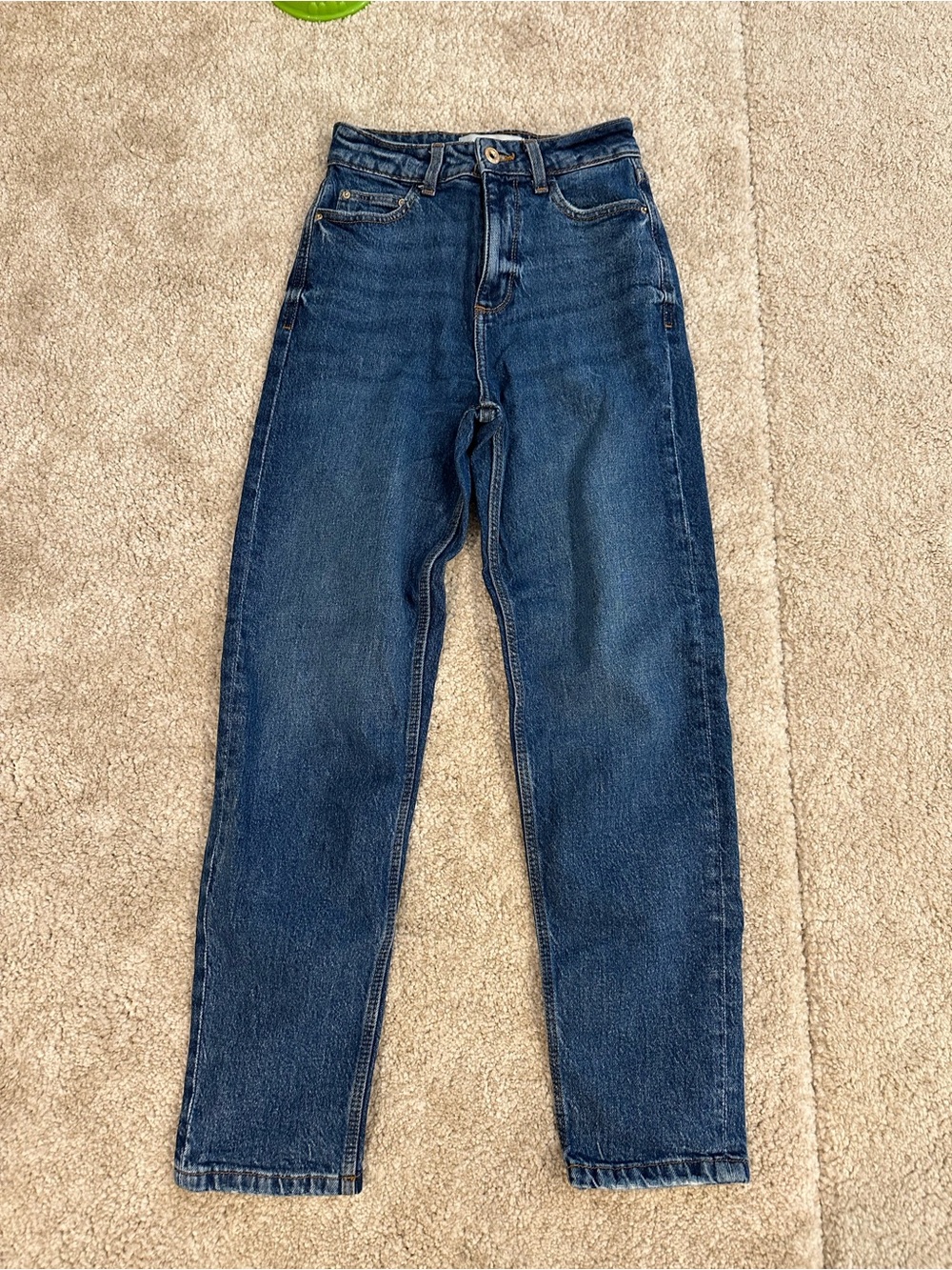 Zara Dark Blue Straight Leg Jeans